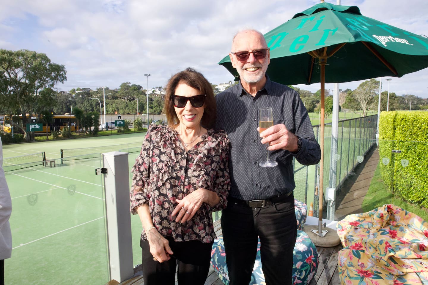 Wayne Brown at his celebration event with wife Toni at the West End Tennis Club after being re-elected as Auckland's mayor. Photo / Jason Dorday