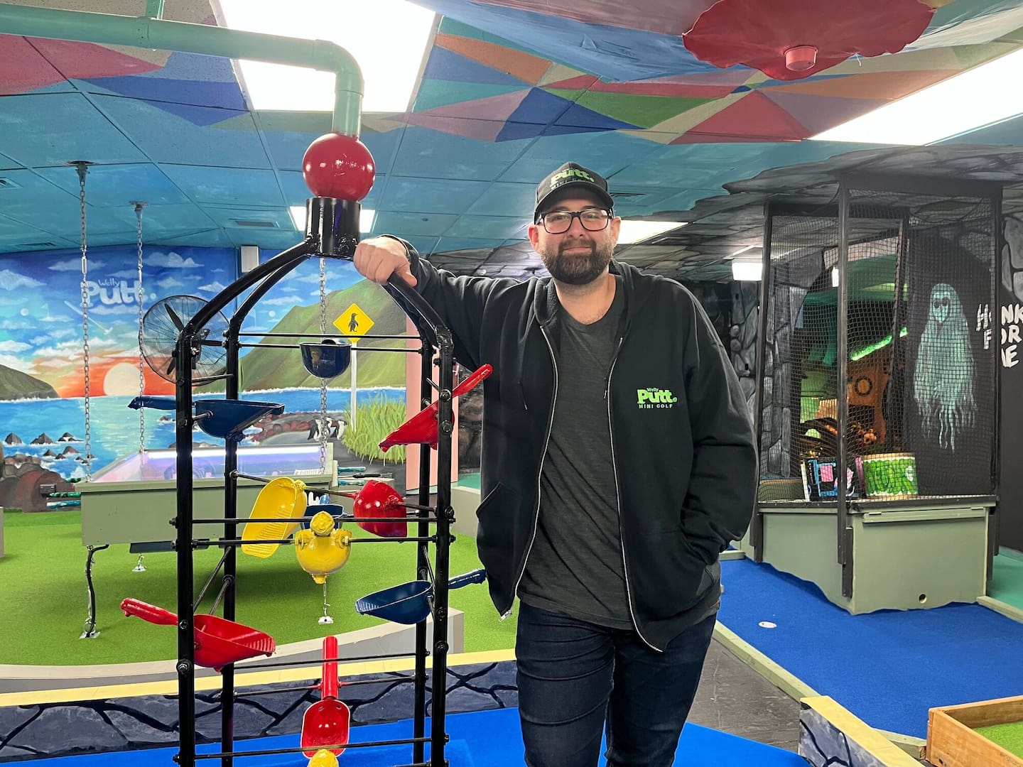 Welly-Putt owner David Kirby was surprised to receive more than 600 applications for a part time casual role at his mini golf business. Photo / Tobias Macintosh