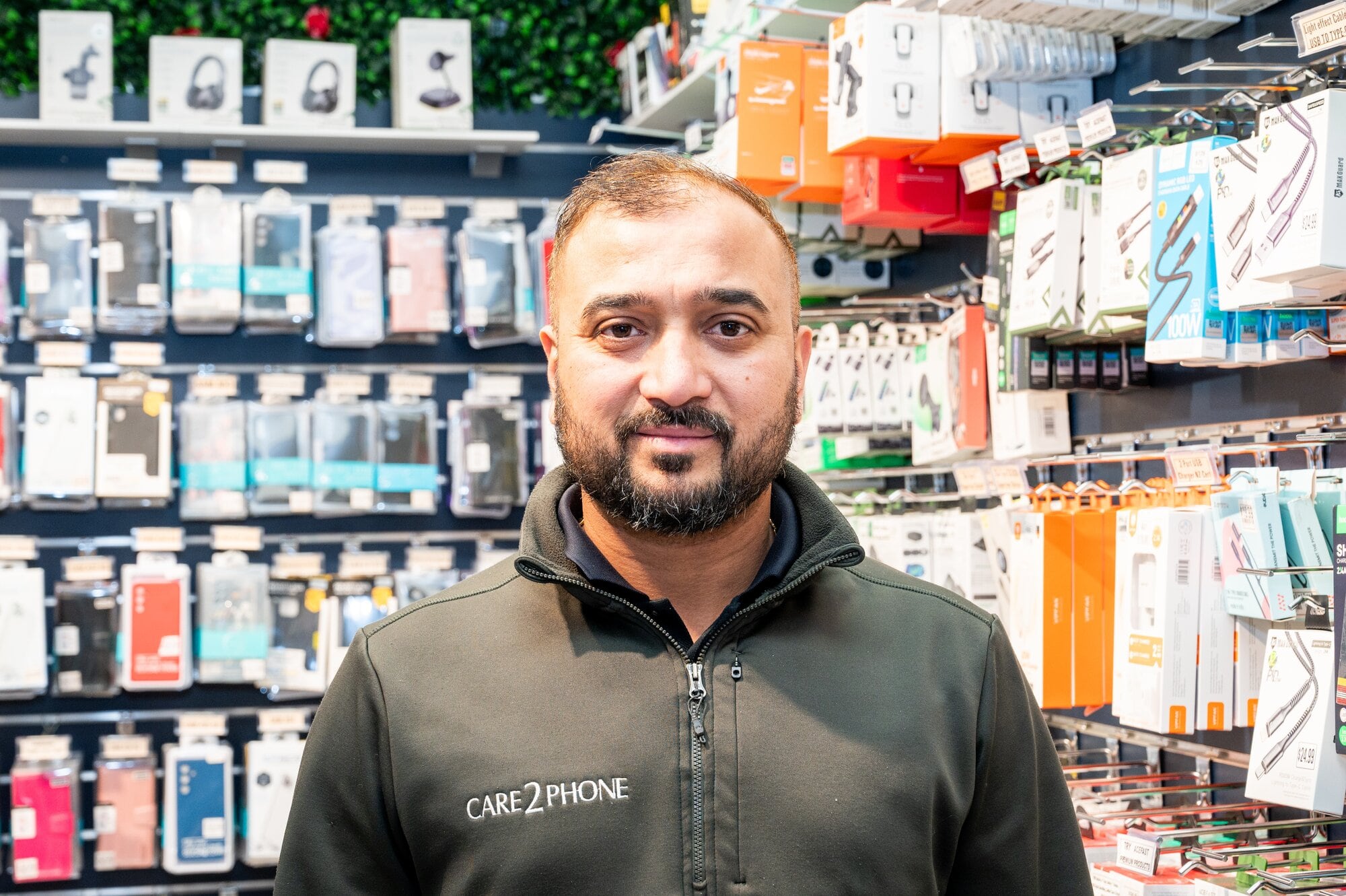 Care2Phone Tauranga owner Jay Patel. Photo/ Brydie Thompson