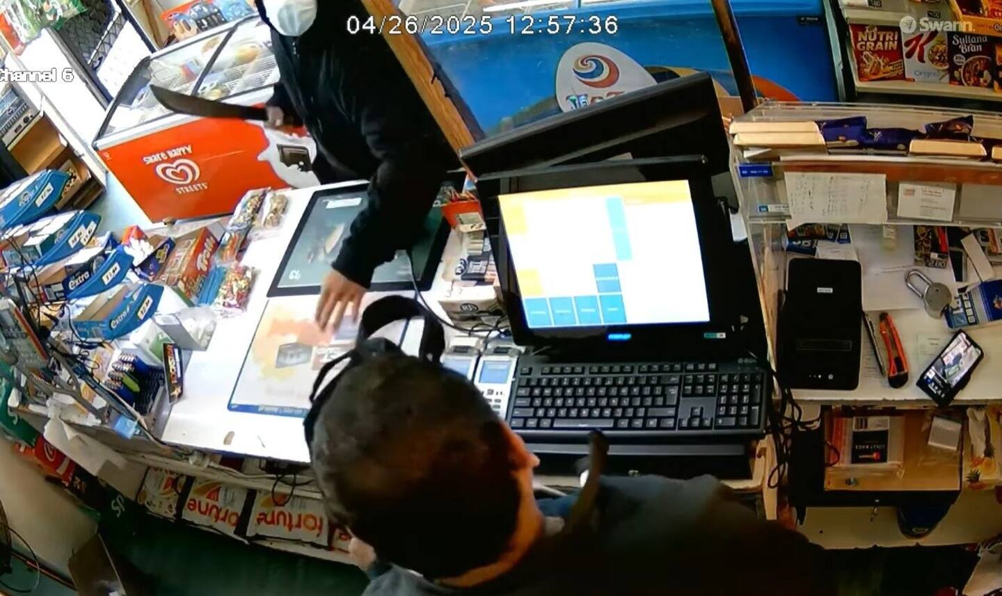 Police said damage was also done to the till.