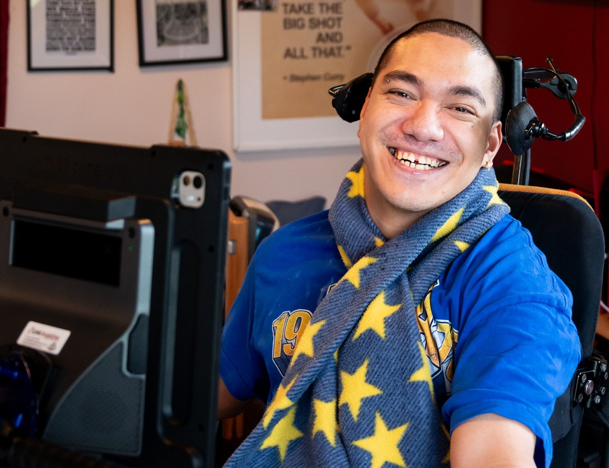  Artificial intelligence enables Nathan Samson Thompson to produce original music. Photo / Brydie Thompson
