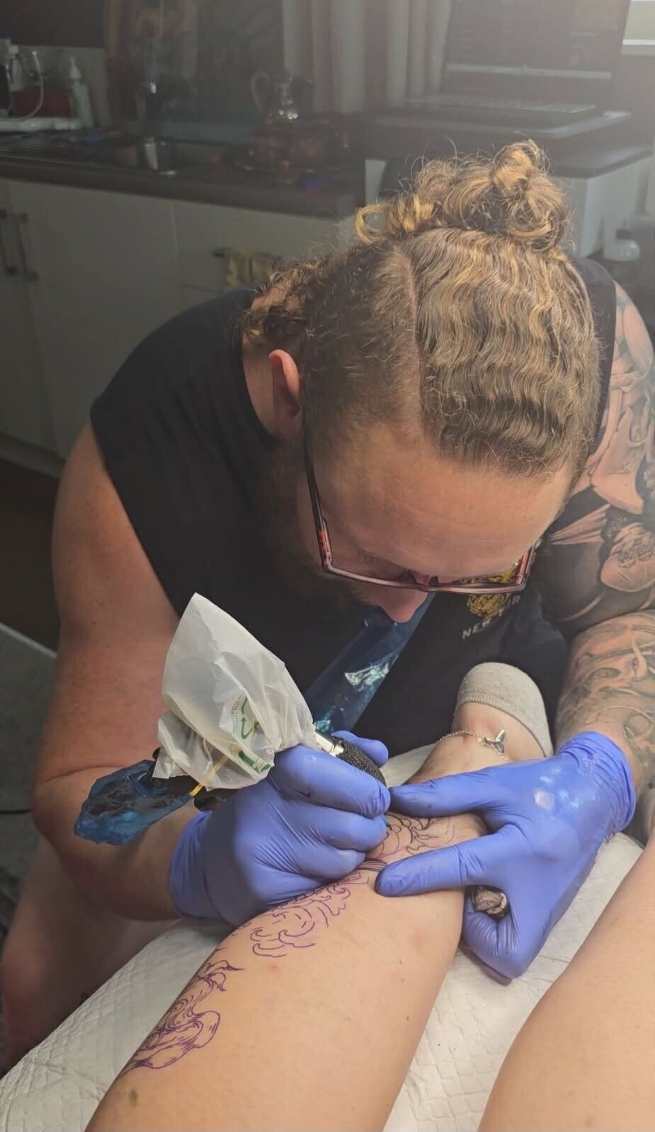 UnderTongue Tattoo co-owner, artist and Alysia Greaney&rsquo;s partner Cheyne Tweeddale.