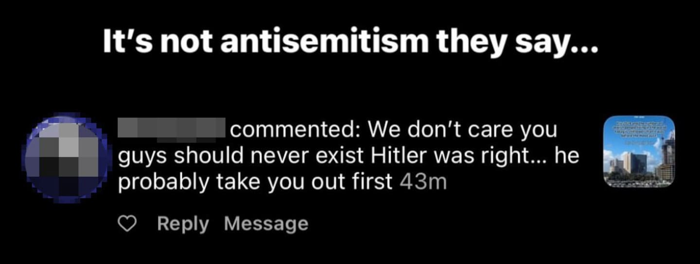 Officials from a government department were investigating after anti-Semitic messages were sent from a staff member's social media account. The staff member claims the messages were sent by a hacker.