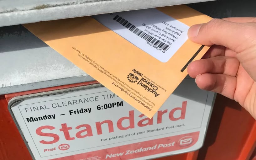Local Government New Zealand (LGNZ) has issued a draft position paper on election reform to increase voter turnout. Photo / RNZ, Eveline Harvey