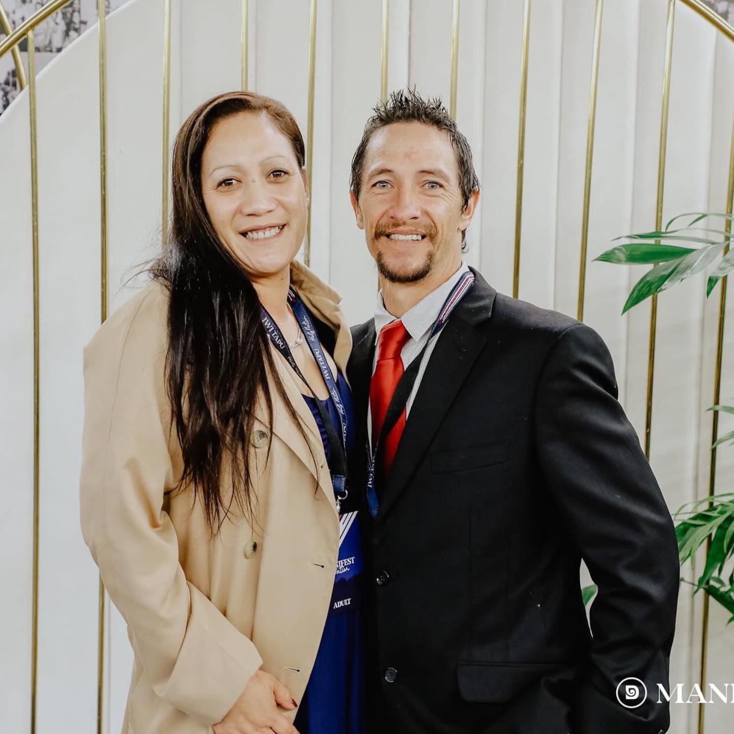 Jo Sione-Lauaki and Jared Sione-Lauaki. Jo was found dead on Omamari Beach in Northland on August 2 in circumstances police have described as "unexplained". Jared has spoken to the Herald about the death of his wife and the mother of their eight children. Photo / Supplied