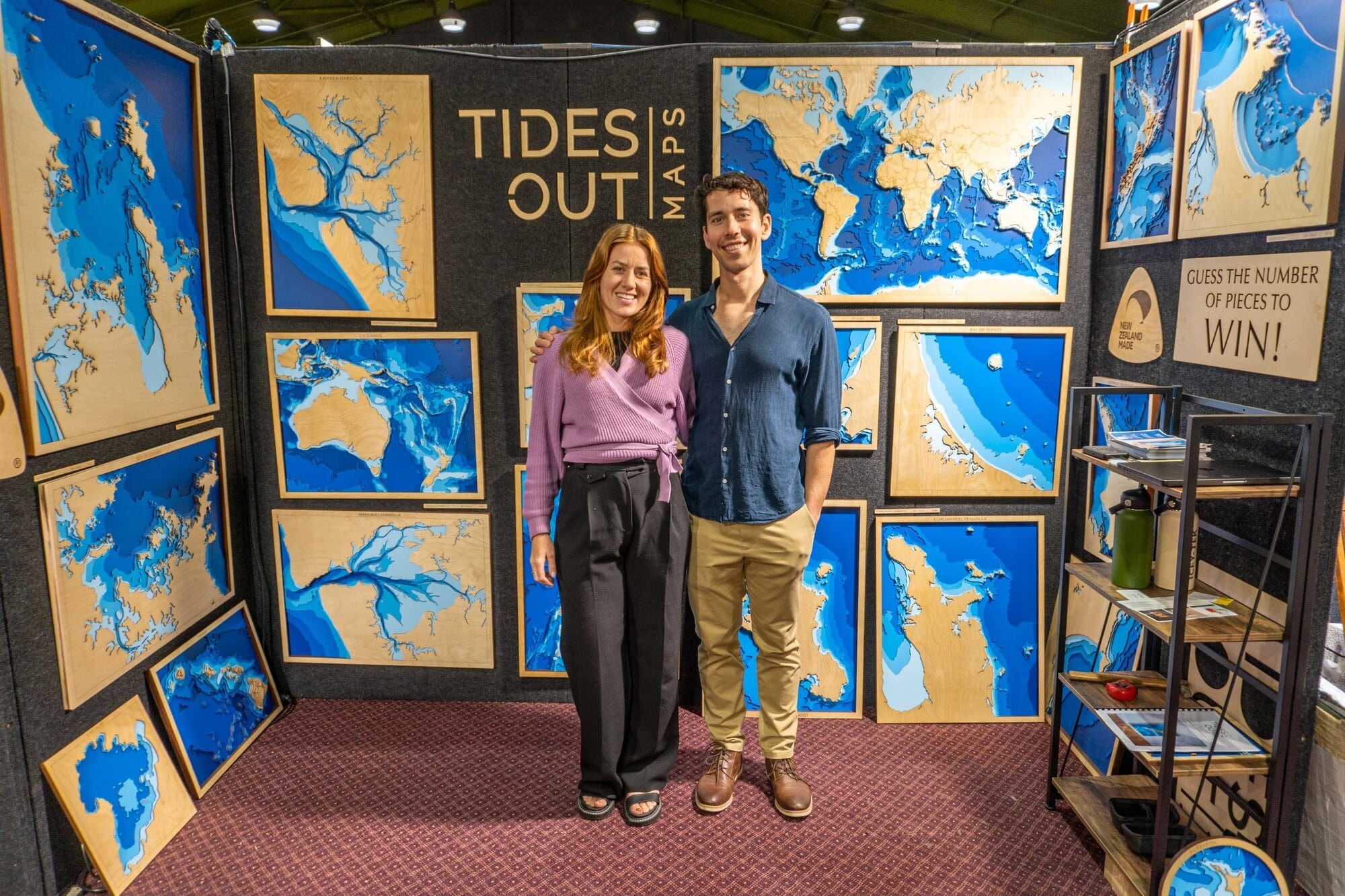  Kate Spence and Matt Peacock of Tides Out Maps. Photo / Supplied