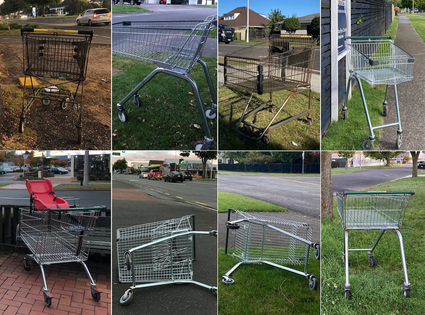 Discarded trolleys in Rotorua. Photos / Laura Smith