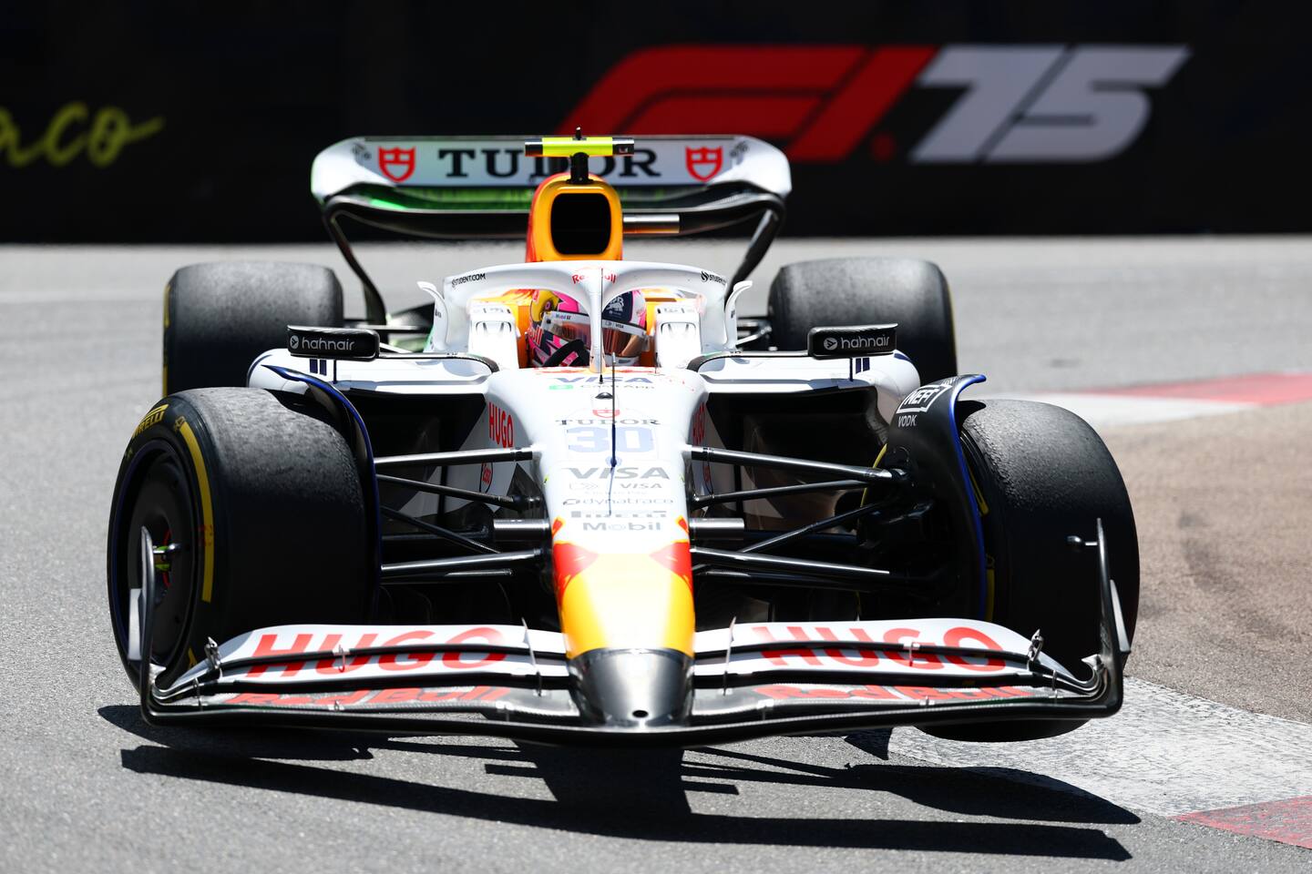 Liam Lawson in practice for Formula One's Monaco Grand Prix. Photo / Red Bull
