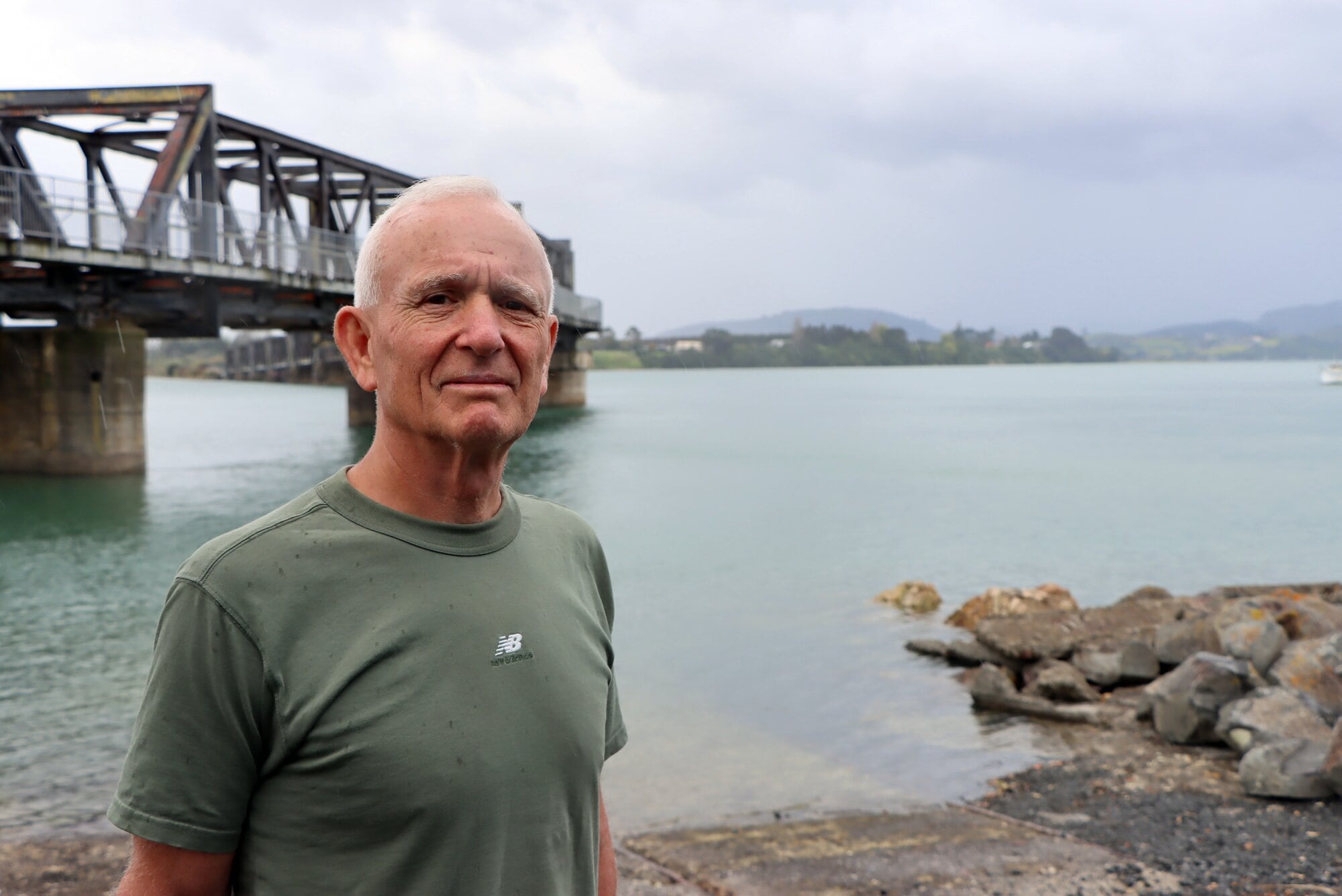 Greg Taylor lives on The Strand Extension in Tauranga and is opposed to the planned maritime emergency response facility that would be outside his home. Photo / Alisha Evans