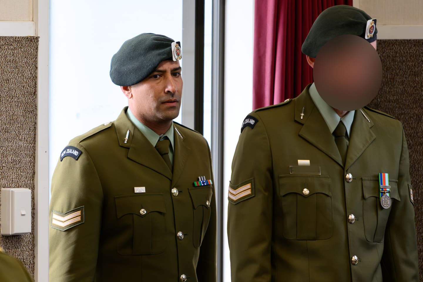 Corporal Manu Smith at the Court-martial proceedings. Photo / Pool