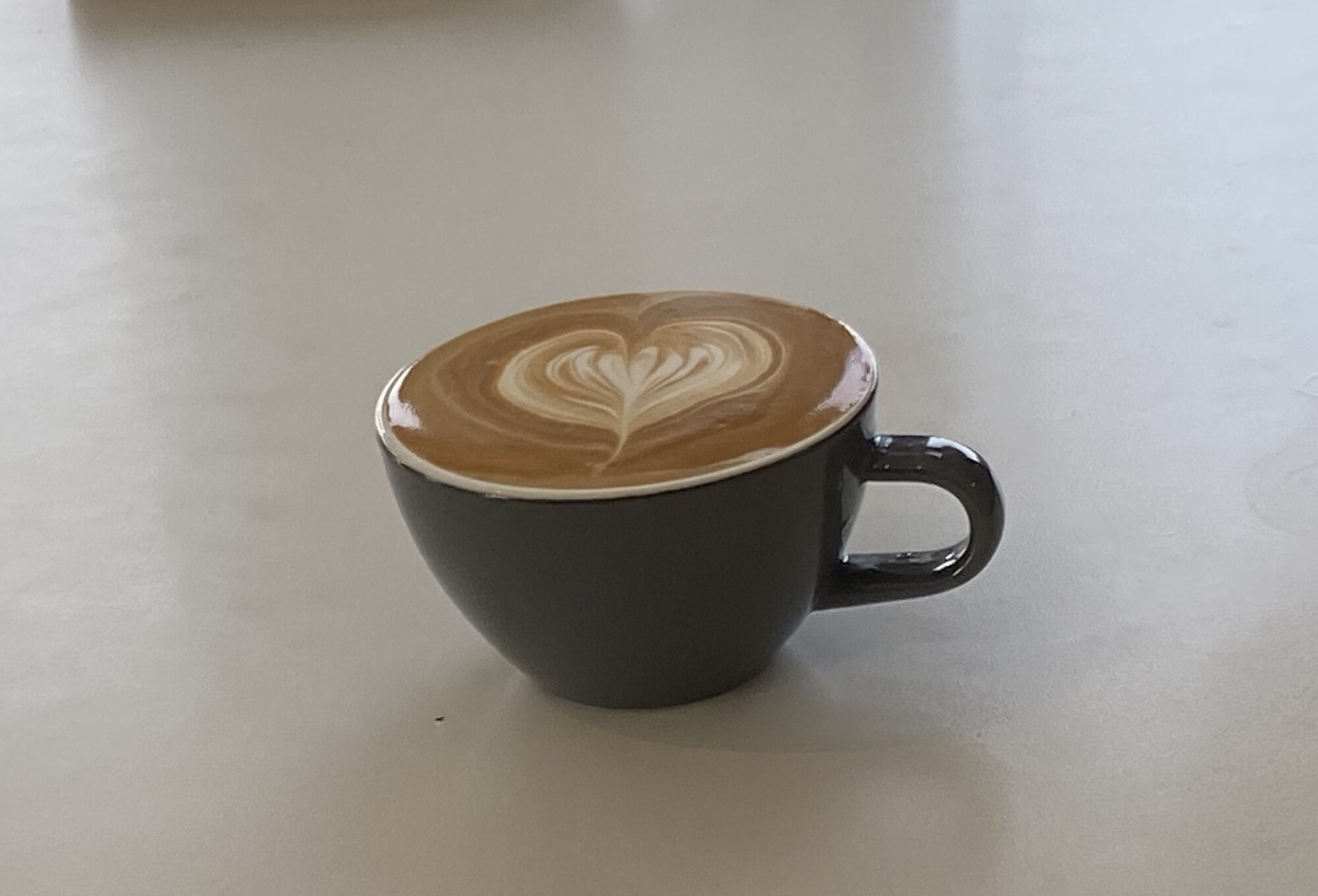  The winning latte made by BLACKCAPS captain Michael Bracewell. Photo / Rosalie Liddle Crawford.