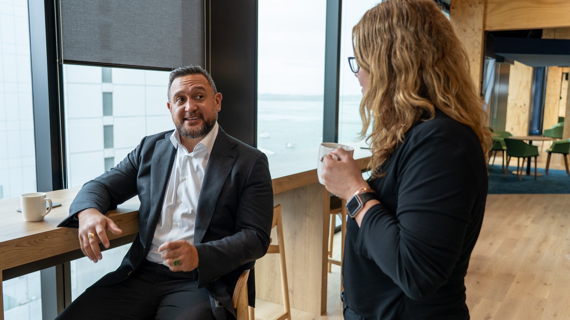 Council Te Pou Ahurea cultural adviser Josh Te Kani  and Warren and Mahoney principal architect Asha Page. Photo / Tauranga City Council