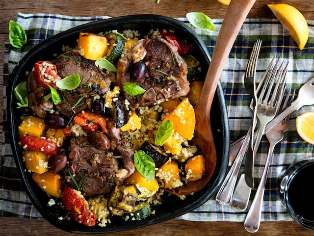 Salad Lamb Loin Marinade Grilled Lamb Chops Recipe (With Herb