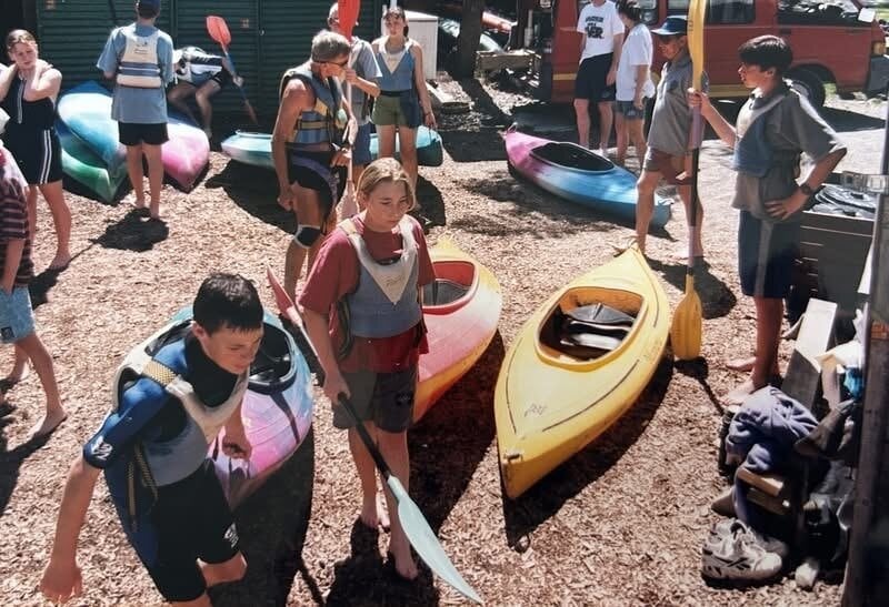  Thousands of school students from throughout New Zealand have learnt kayaking and water safety skills on the Wairoa River at Waimarino over 50 years. Photo / Supplied