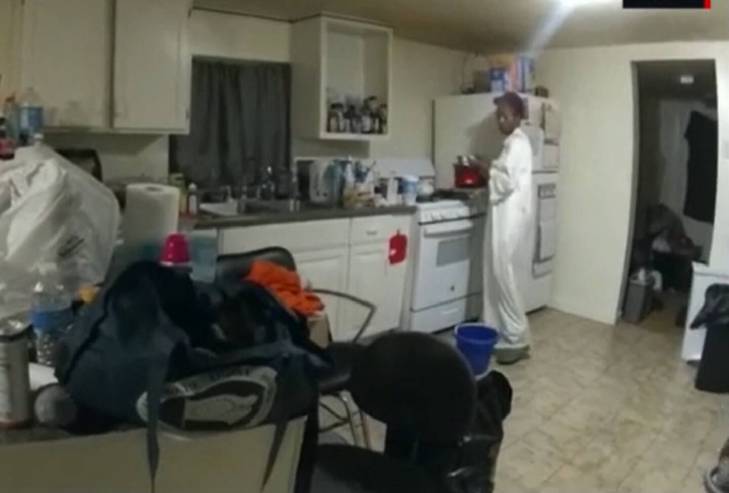 The officers told Massey to go and remove her pot from the stove - the situation turned fatal shortly afterwards.