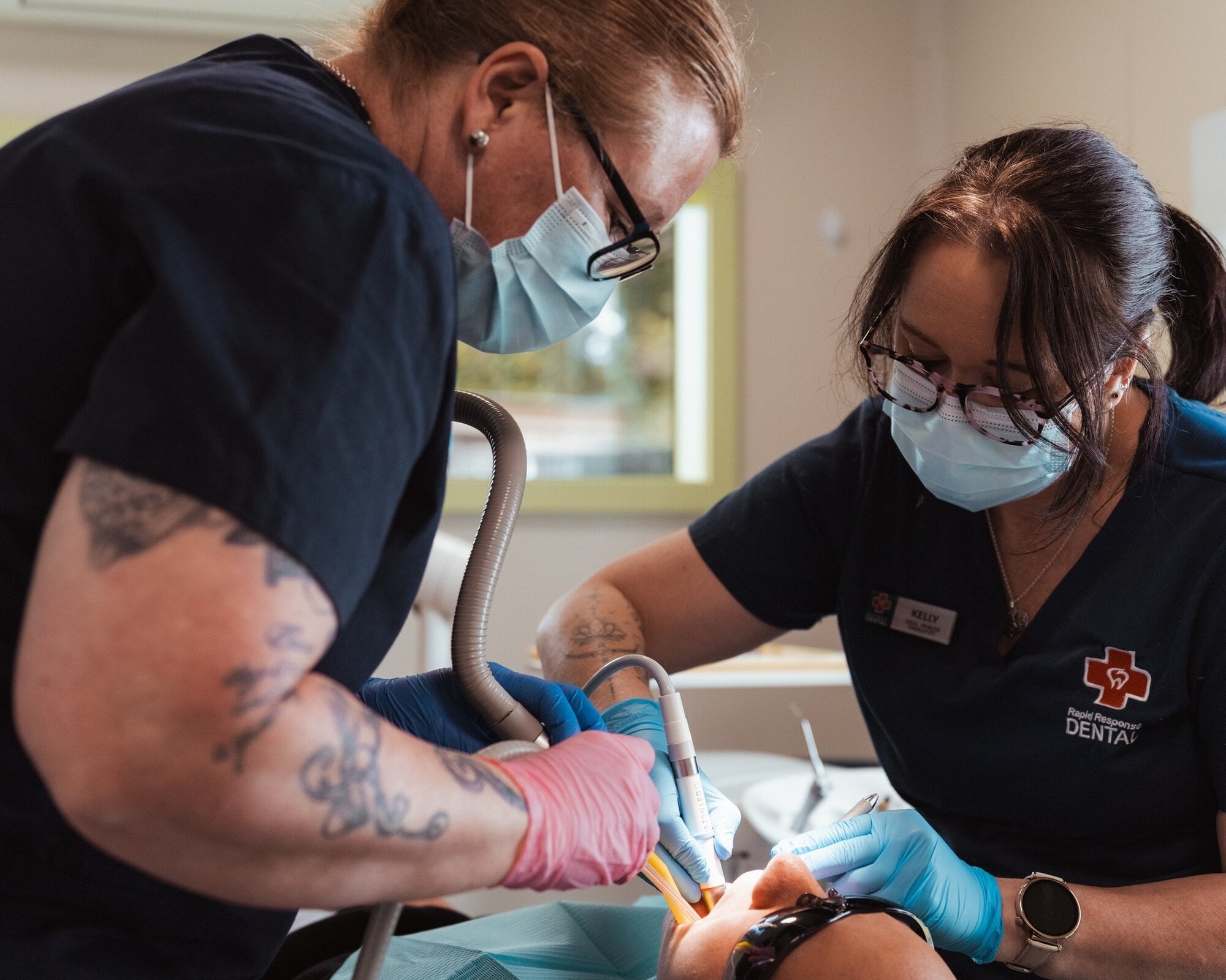  The Trinity Koha Dental Clinic's week in Tokoroa in October where 107 people were seen in one week, with 166 fillings and 150 extractions completed. Photo / Supplied.