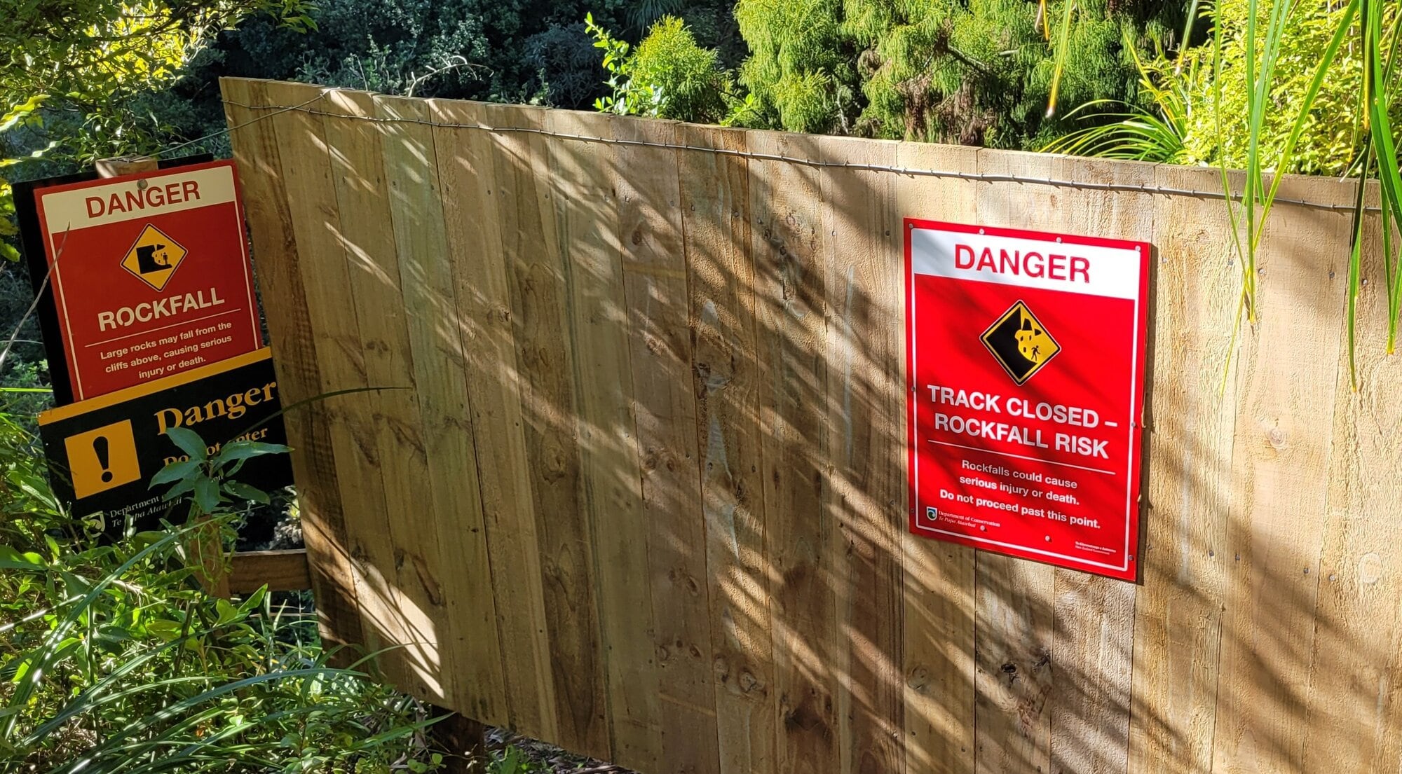  Wairere Falls track has been closed since July. Photo / Department of Conservation