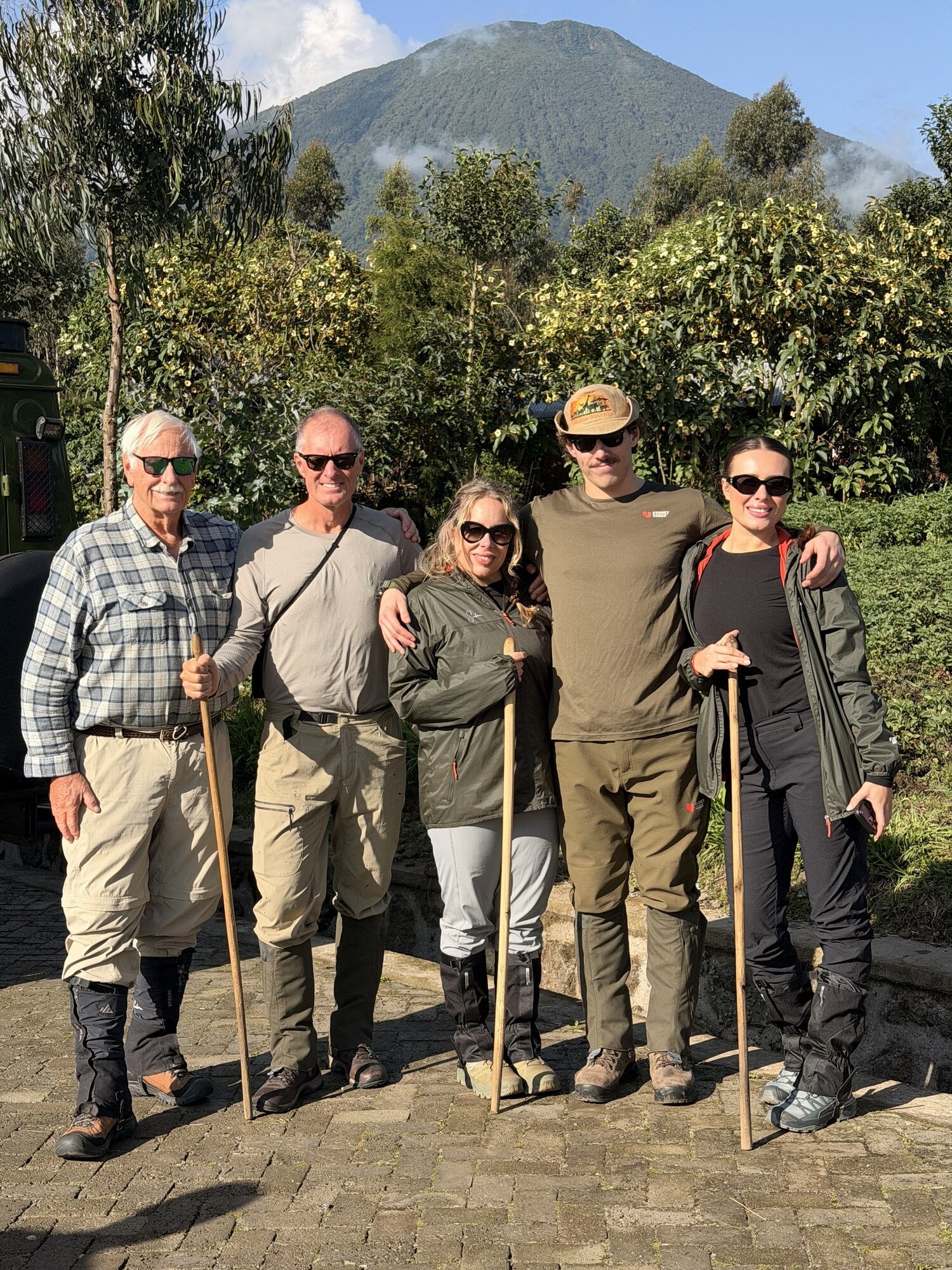 Wayne Wright snr took his son Wayne Wright jnr and family to Rwanda in early 2026. Photo / Supplied