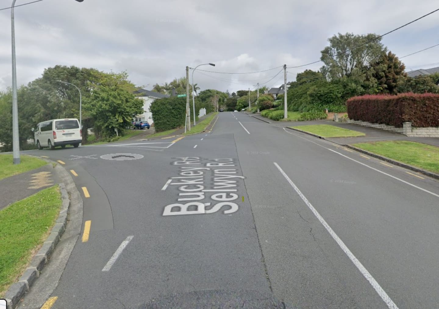 The scene of the accident on the intersection of Buckley and Selwyn Rds, Epsom. Photo/ Google Maps