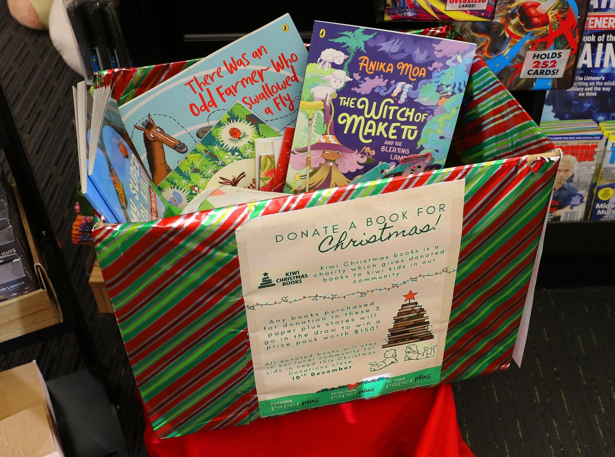 The donation box in the store. Photo / Stuart Whitaker