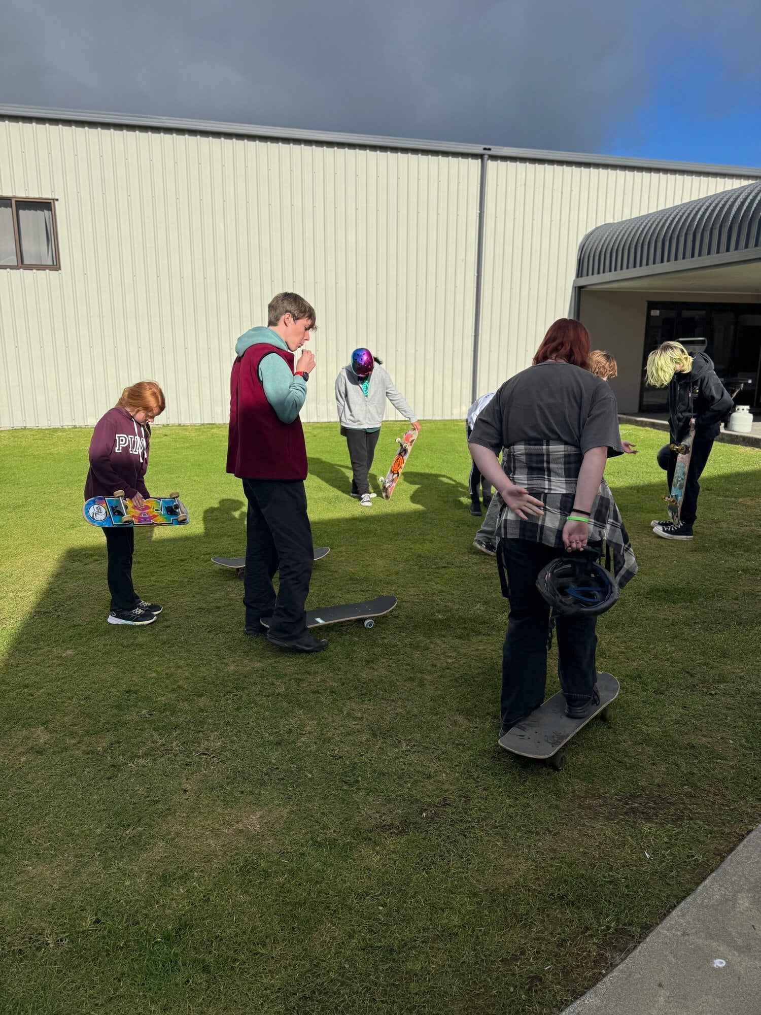  Skate Lab day offered a space for young people to connect and learn, and build momentum for Katikati Skatepark’s redevelopment. Photo / Supplied