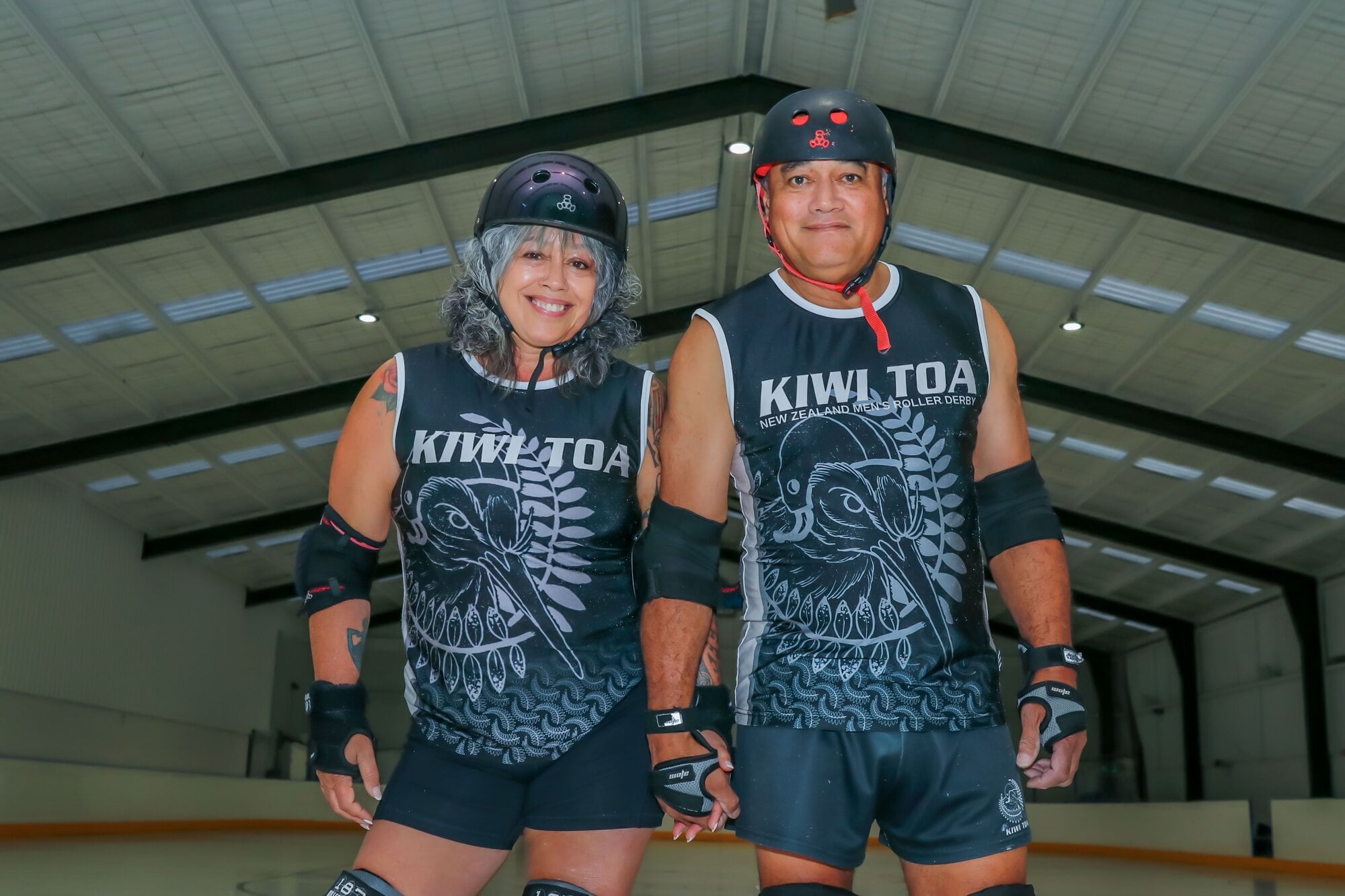  Veronica Diamond and husband Ray Diamond play the same sport, at the same level, in the same team. 
They will both play in Kiwi Toa - the NZ men's roller derby team competing at 2026 Men&rsquo;s Roller Derby World Cup in France.
Veronica Diamond is also the team's head coach. Photo / Kelly O&rsquo;Hara