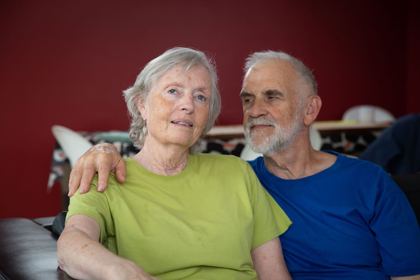 Poet Michele Leggott and her husband Mark Fryer. Photo / Sylvie Whinray
