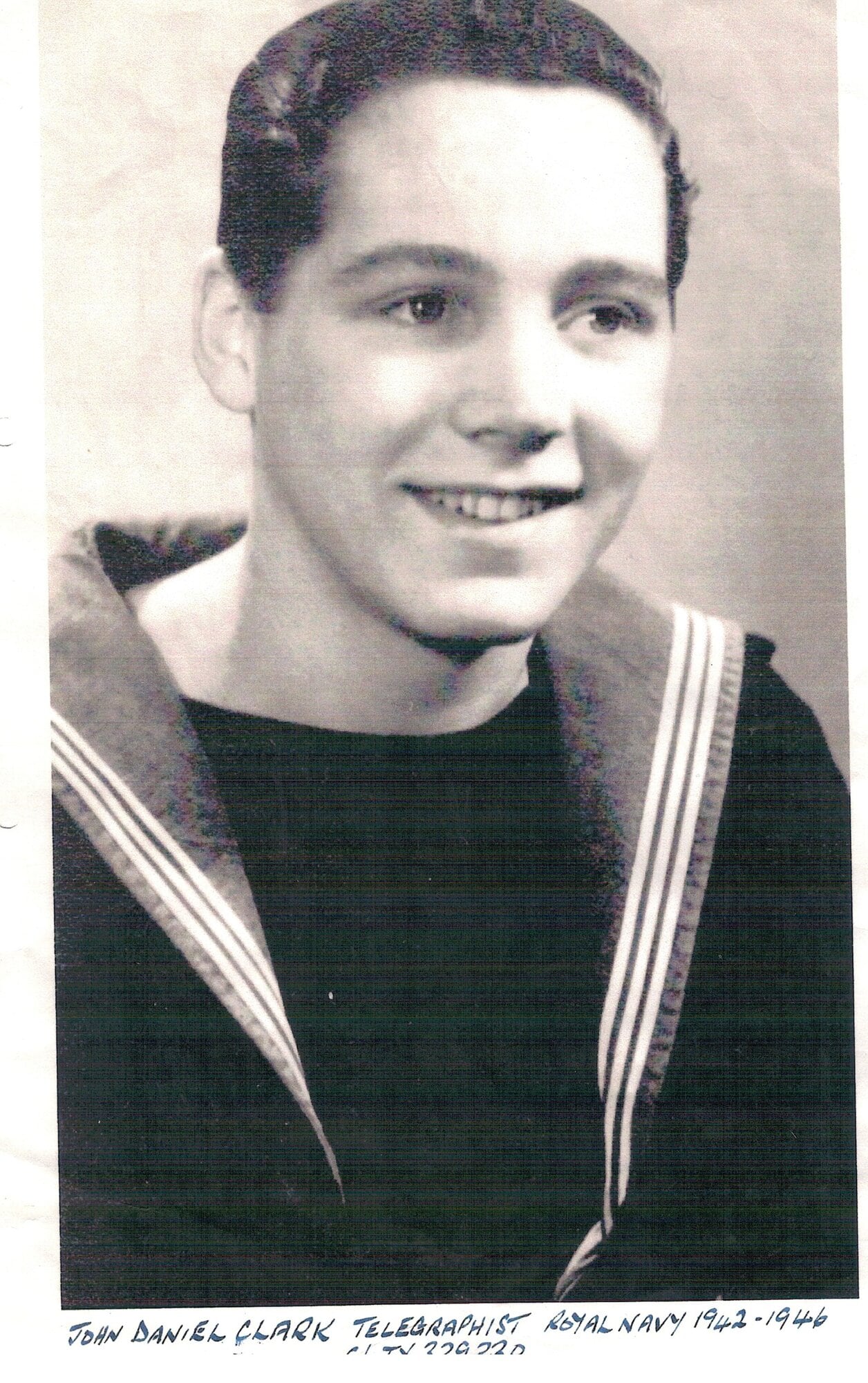  Teenager at war – Royal Navy signalman and telegraphist John Clark off HMS Suffolk. Photo / Supplied