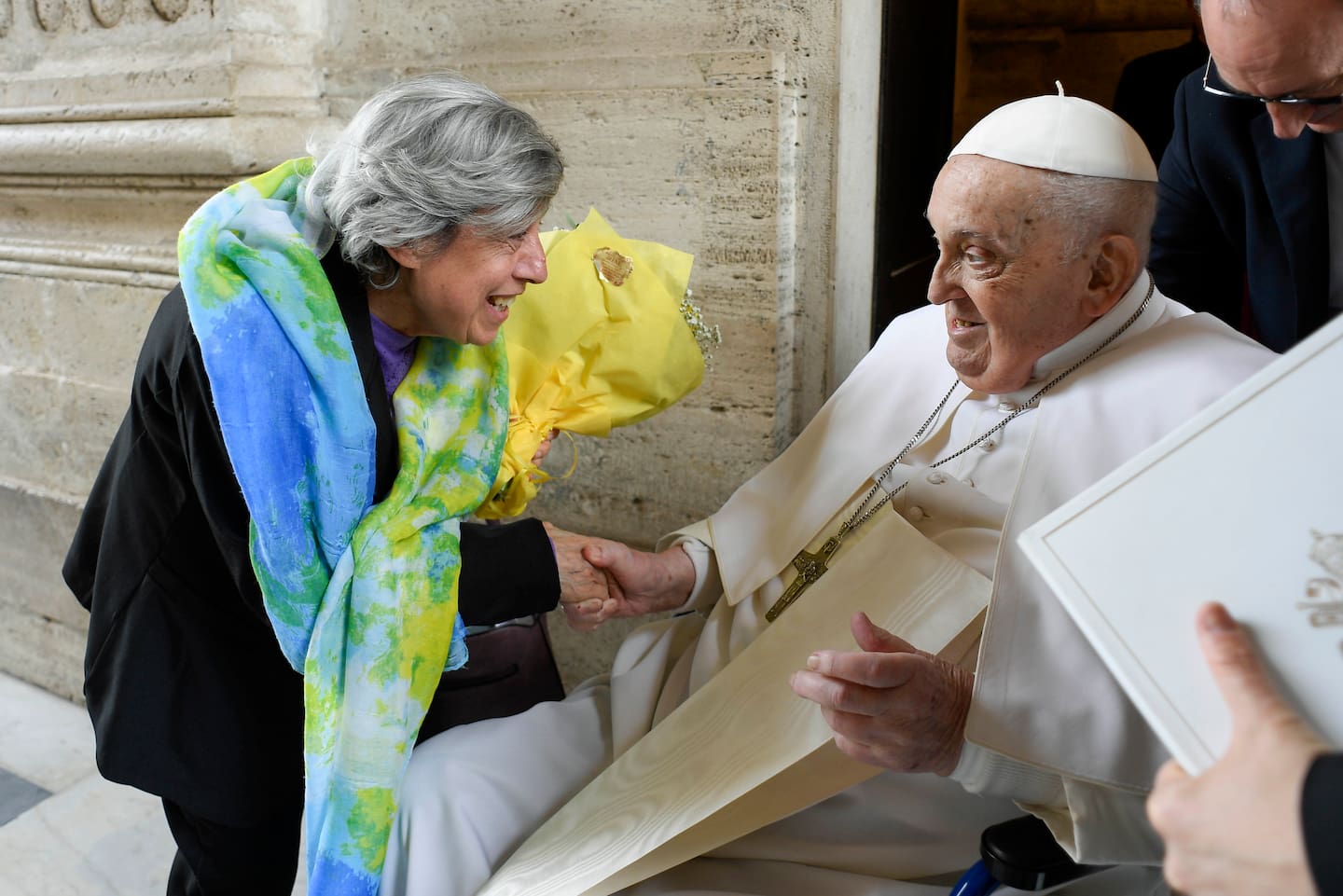 Pope Francis during the Easter Mass in St Peter's Square on Saturday NZT in Vatican City, Vatican. Photo / Getty Images, Vatican Media via Vatican Pool