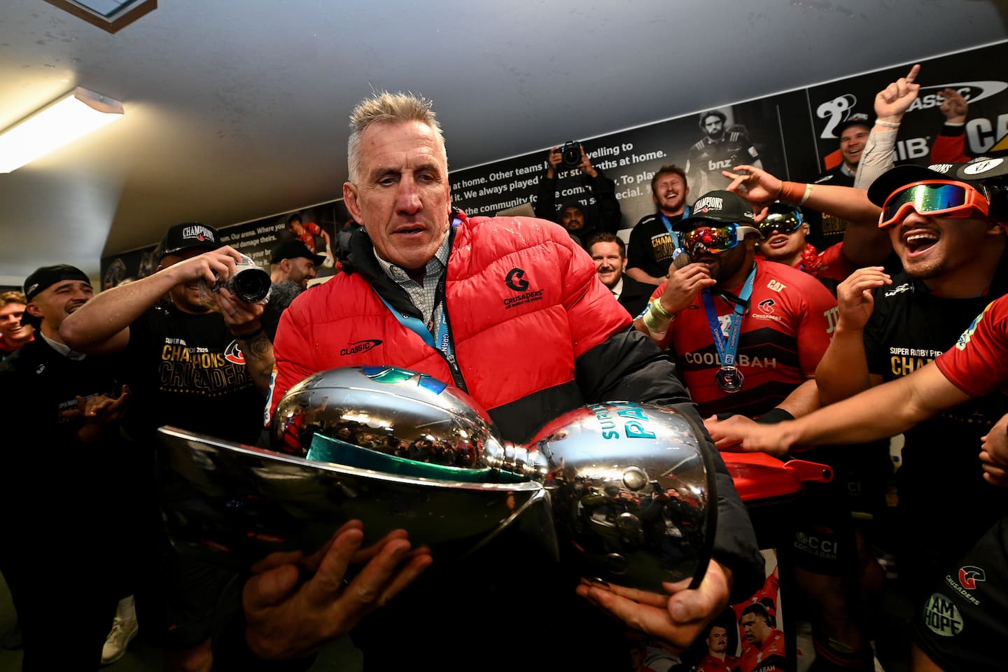 Victorious Crusaders coach Rob Penney. Photo / Photosport