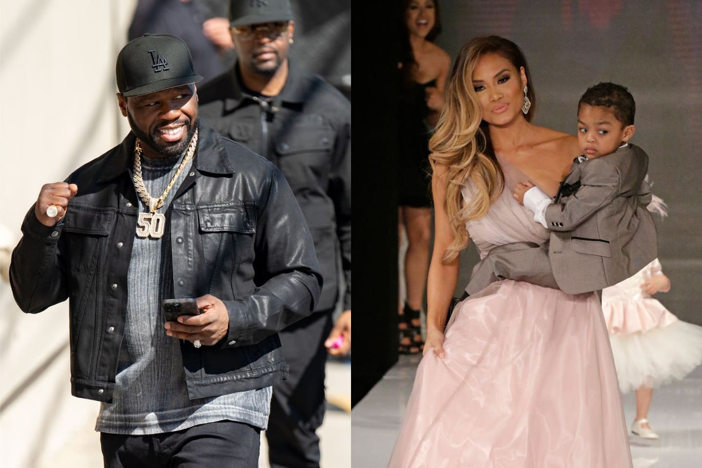 Daphne Joy dated rapper 50 Cent for one year between 2011 and 2012. The couple welcomed a son in September 2012 named Sire. Photo / Getty Images