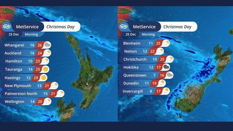 A warm and sunny day is being forecast for the Bay of Plenty on Christmas Day. Photo / MetService