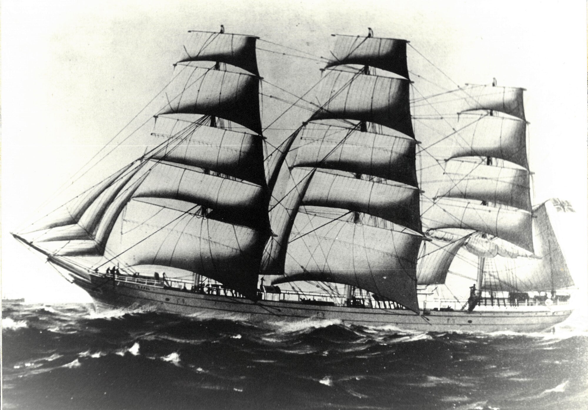  The Carisbrooke Castle carried 238 of George Vesey Stewart’s special settlers on-board, docking at Auckland, New Zealand, on September 8, 1875. Photo / WBOP District Libraries’ recollect archives