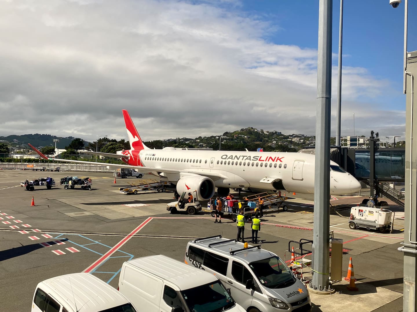 Quieter and more fuel-efficient than comparable earlier models, the A220 also has a different economy seating configuration from many other airliners. Photo / John Weekes