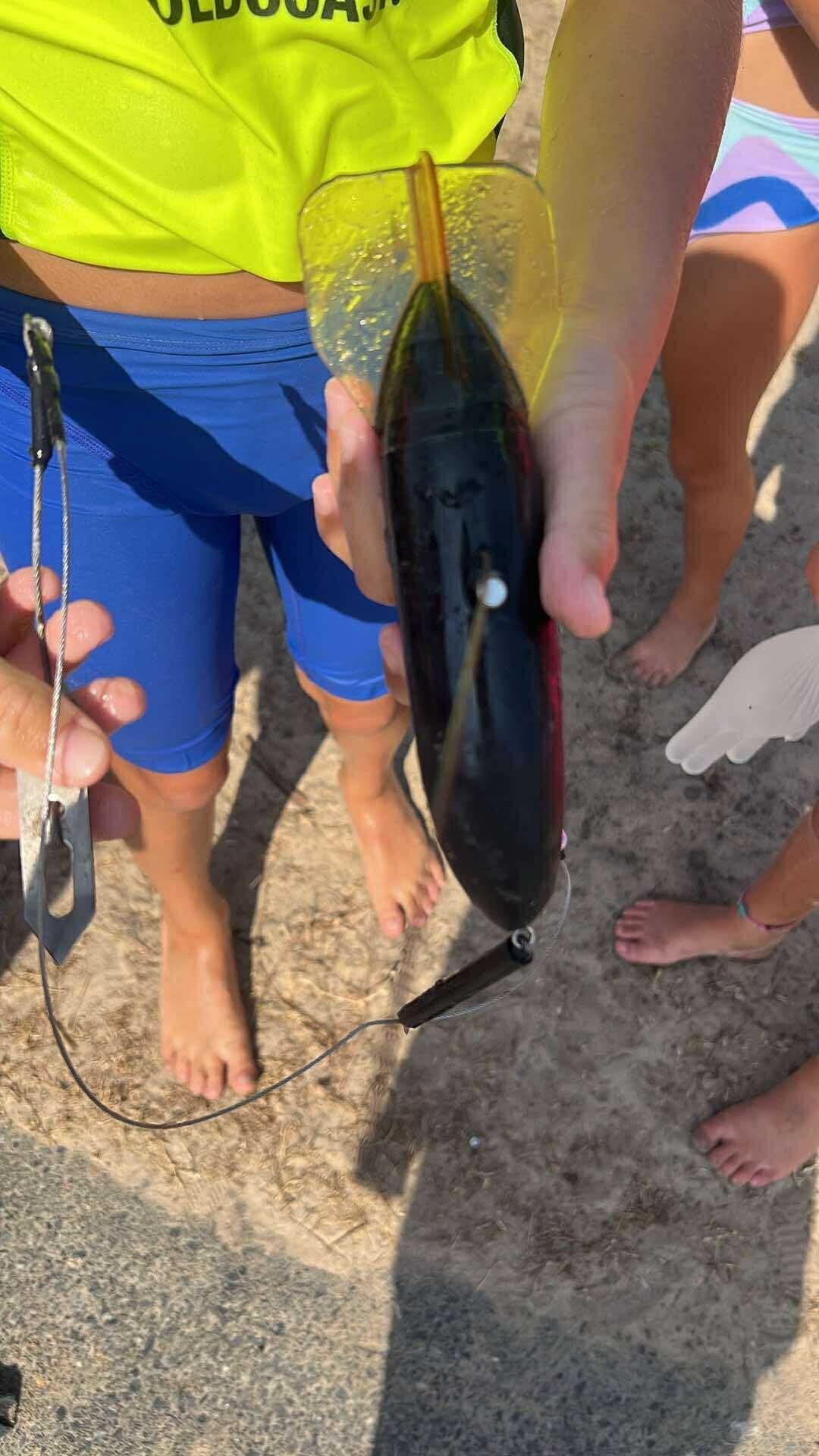 A tag found by lifeguard nippers on Australia's Gold Coast.