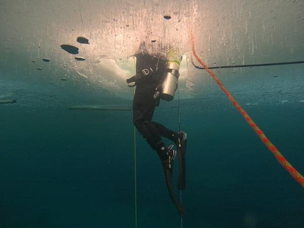 The tether lines include a hard-wired comms link. Photo / supplied