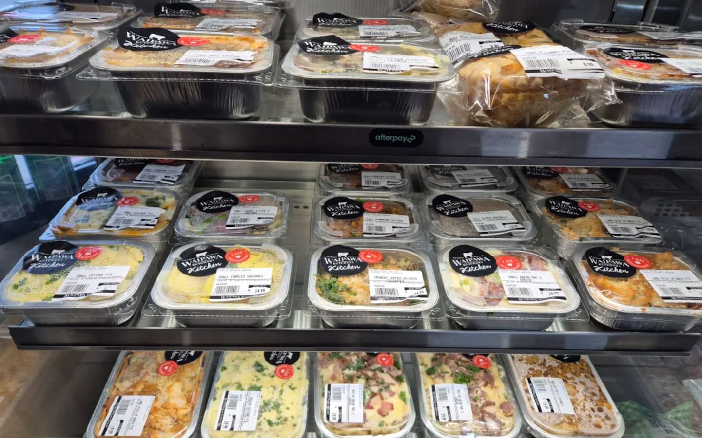 Waipawa Butchery's ready made meals. Photo / Alexa Cook