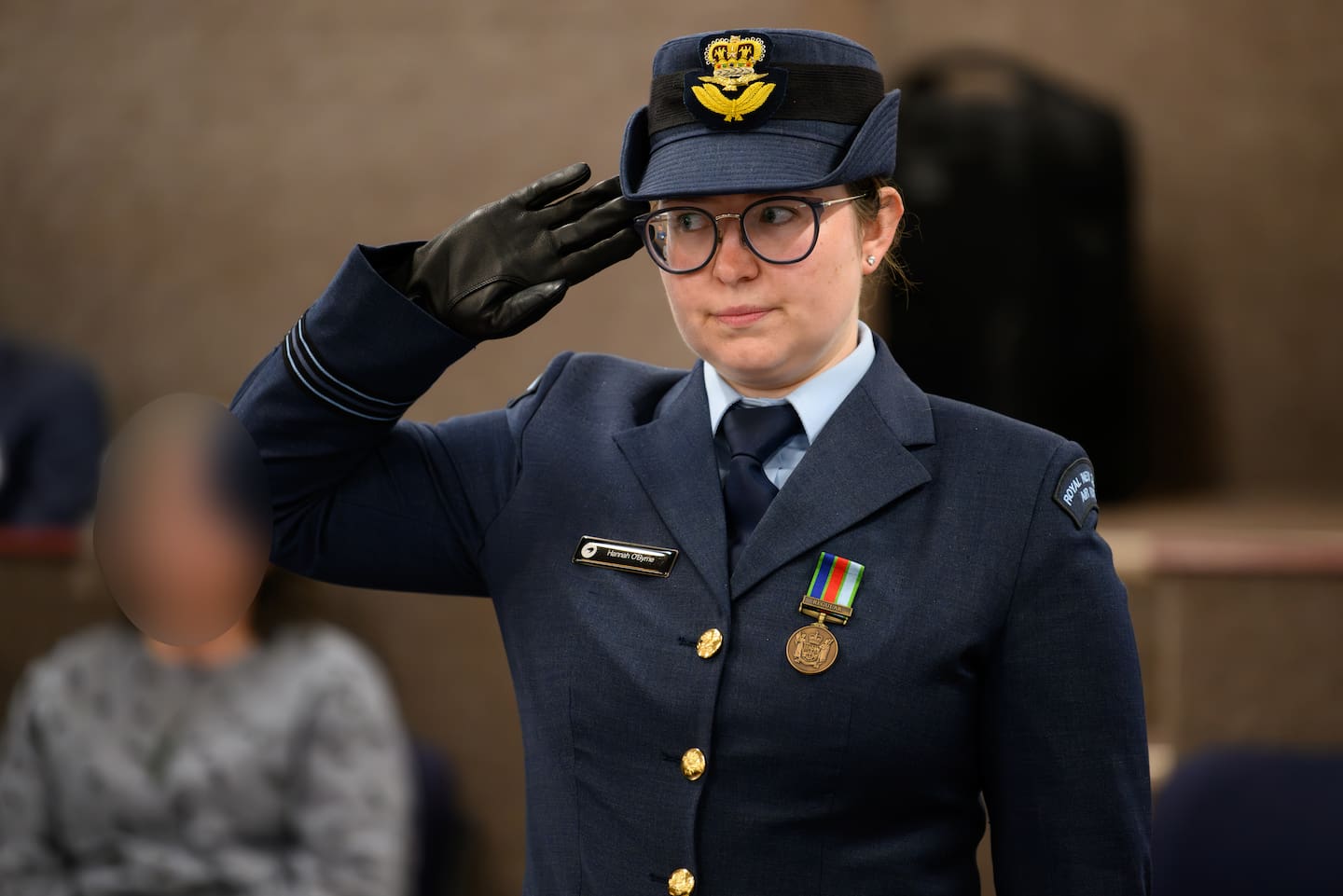 Prosecutor Flight Lieutenant Hannah O'Byrne. Photo / Pool