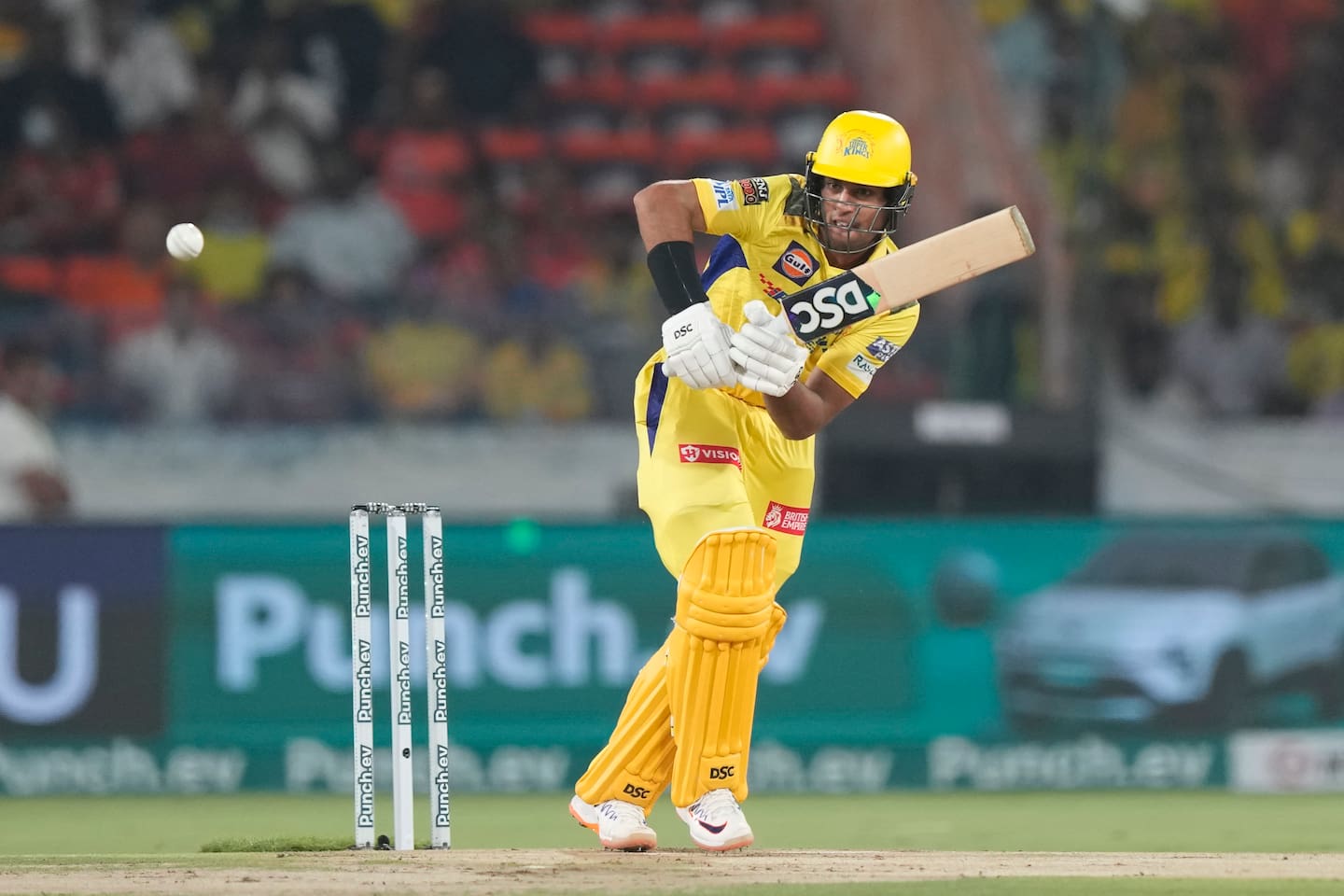 Rachin Ravindra for the Chennai Super Kings. Photo / AP