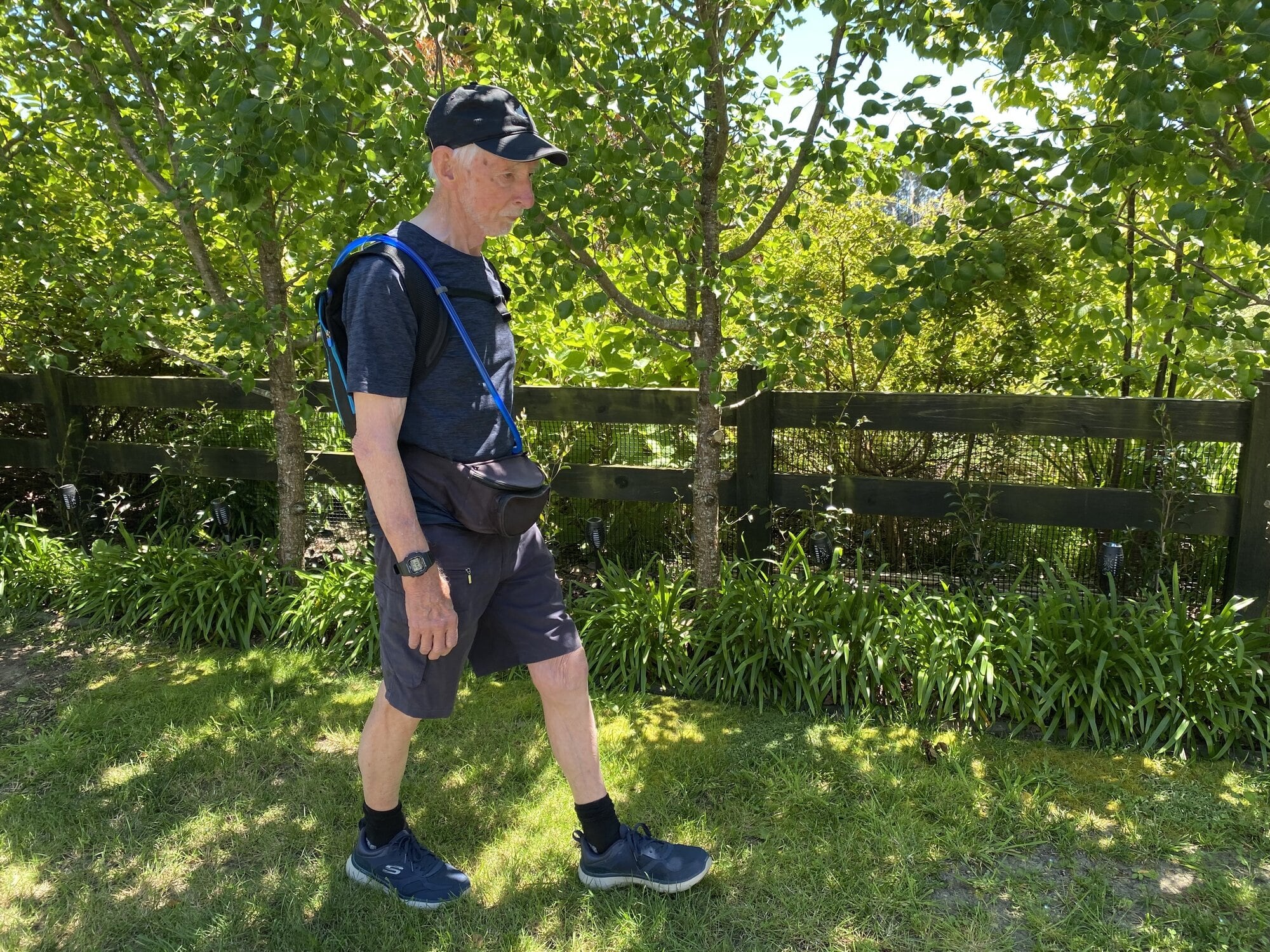 Reg Denny, 90, will be walking in the City to Surf on Sunday. Photo / Rosalie Liddle Crawford