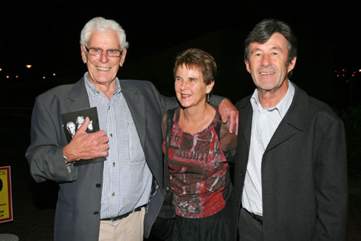 Tony Ciprian with Jeanette and Bob McNeil. Photo / Ollie Dale