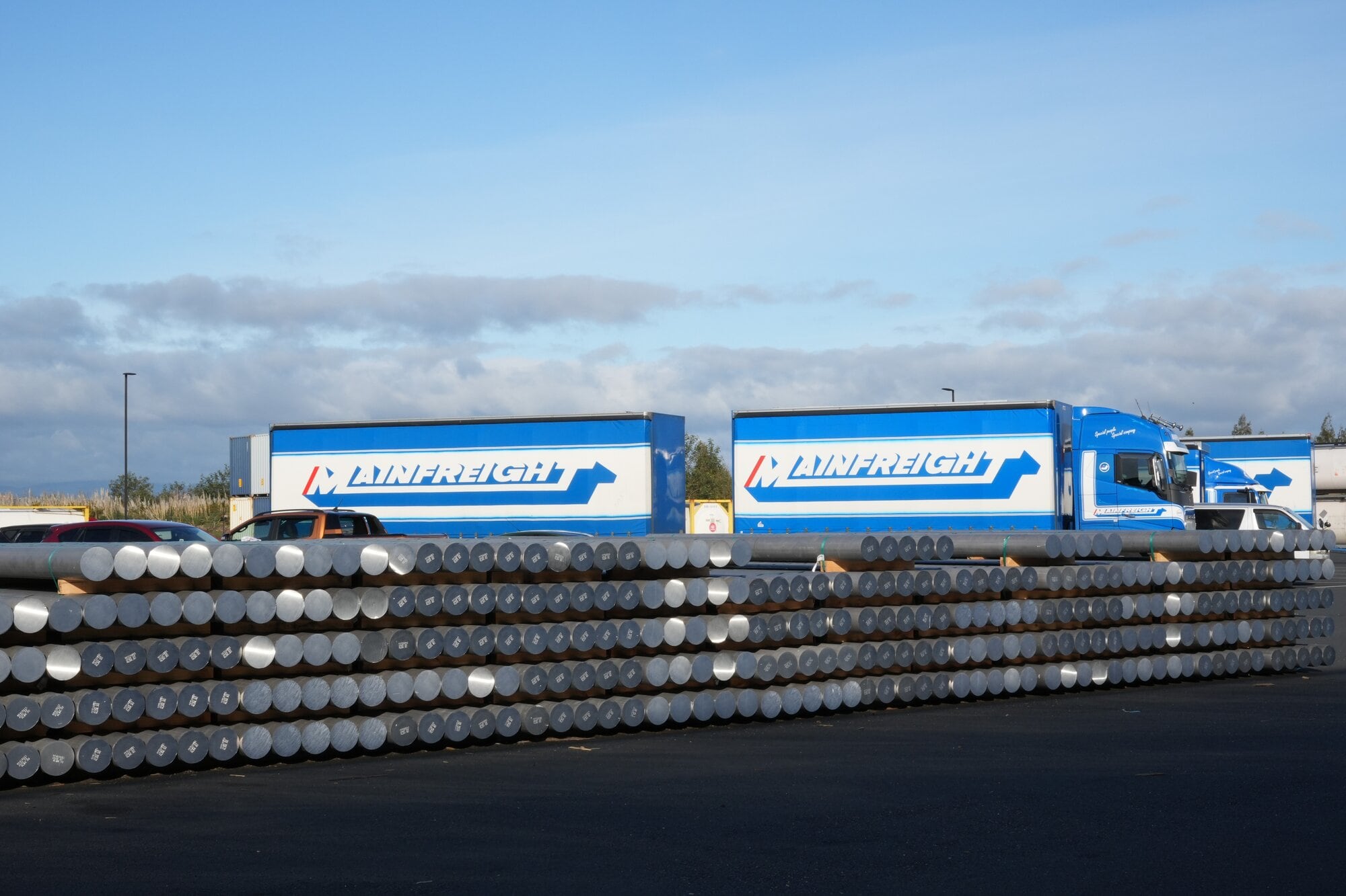 Mainfreight truck at Mainfreight Tauranga. Photo / Bijou Johnson