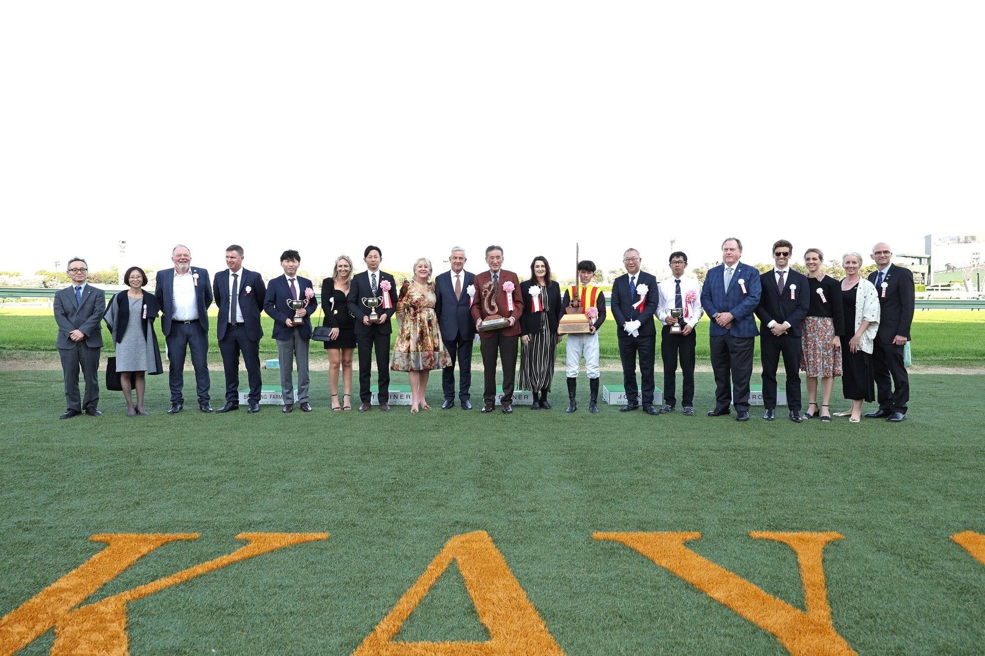 Andrew and Sara Scott at the Japan 2025 event, pre-race.