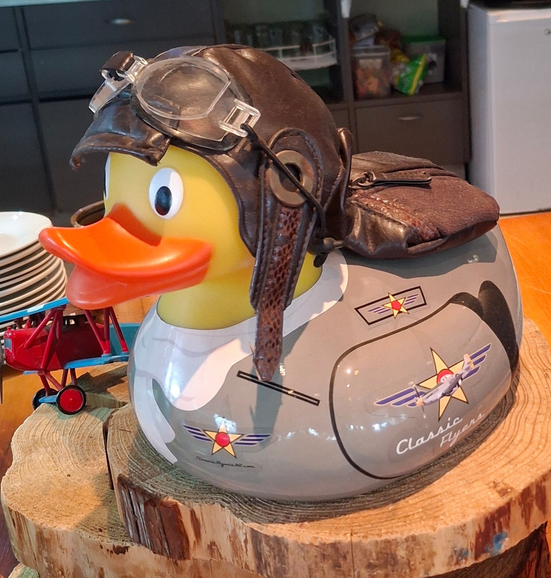 The Classic Flyers duck has competed in a past Great Tauranga Duck Race. Photo / Supplied