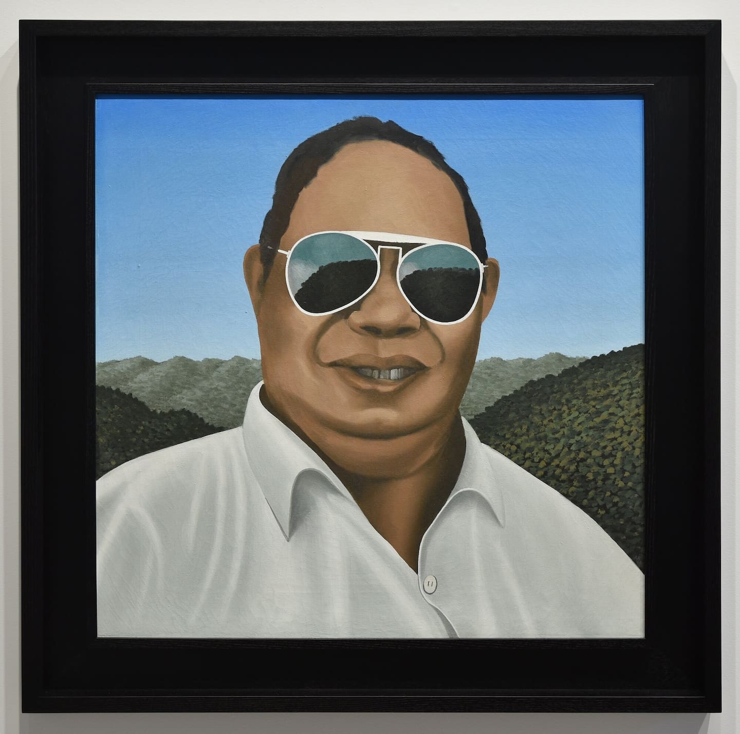 Man, Land and Sky is a 1968 painting by Richard Killeen that will be auctioned in an August fundraiser for the Auckland Art Gallery Foundation's endowment fund.