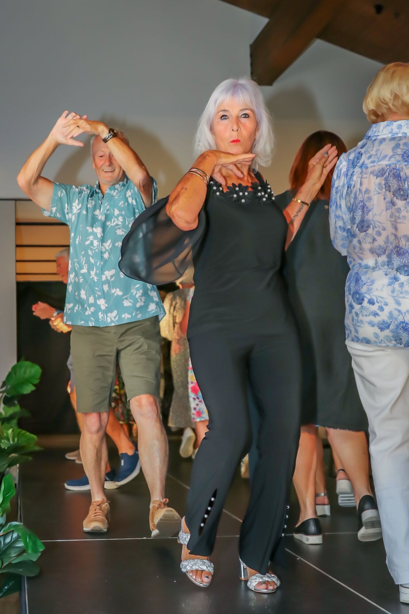 Village resident Julie Washer said she took part in the fashion show as a way to give back to the village. Photo / Kelly O'Hara