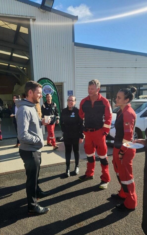  Geoff with Aerocool crew. Photo / Supplied