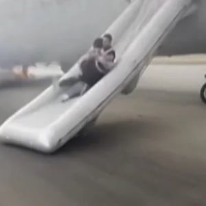 Boeing flight evacuation in Denver after tyres blow out on runway