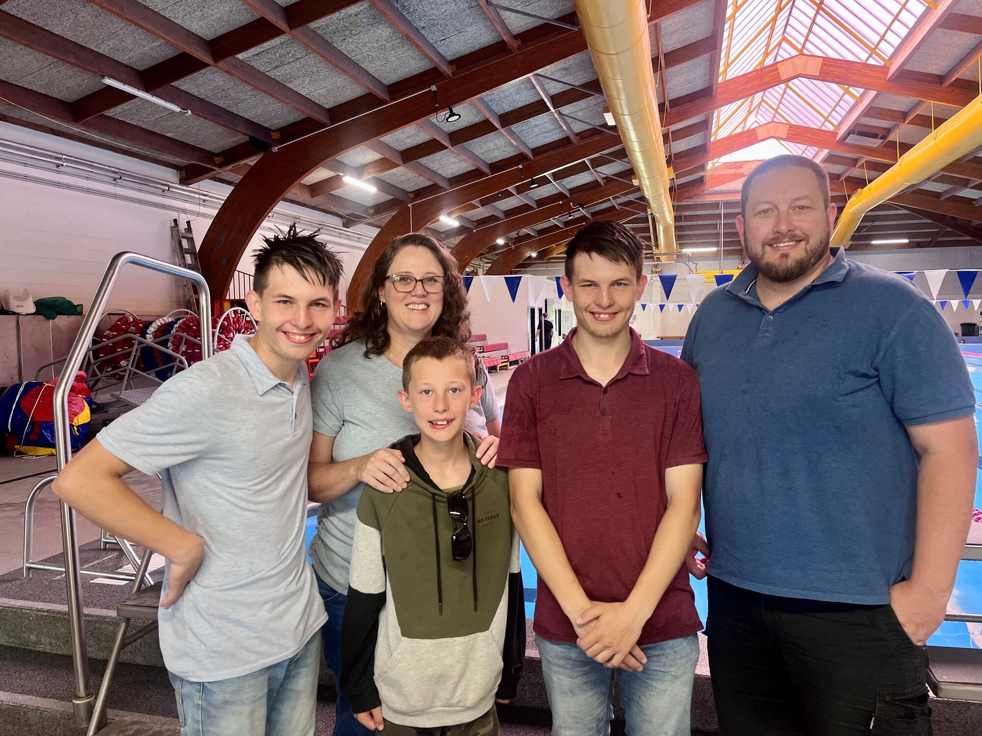  Dev and Josh du Preez with their family. Photo / Aimee Muller