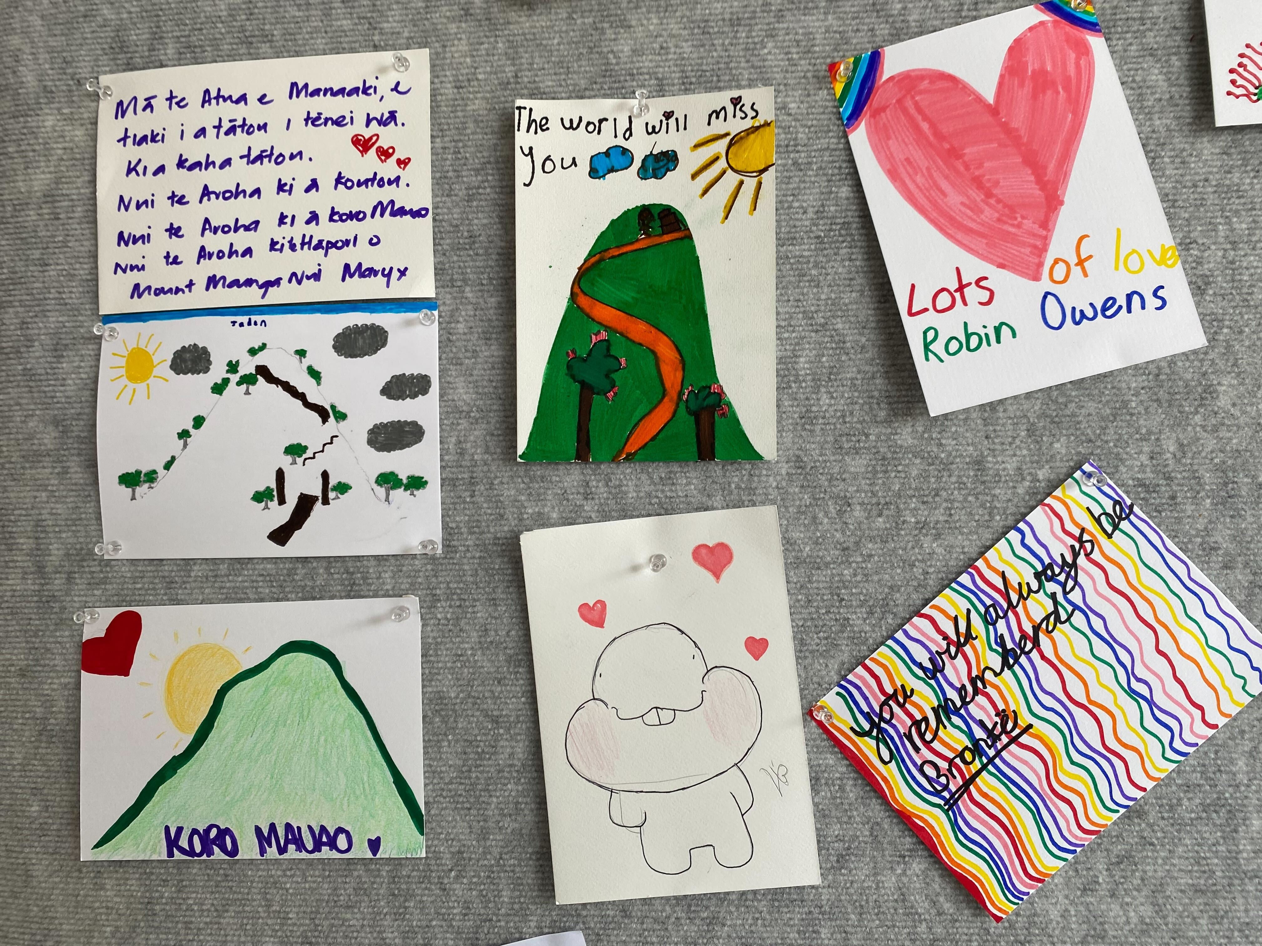 Artwork from the community displayed on the walls at the He Maimai Aroha Community Care Centre at Mount Maunganui. Photo / Rosalie Liddle Crawford